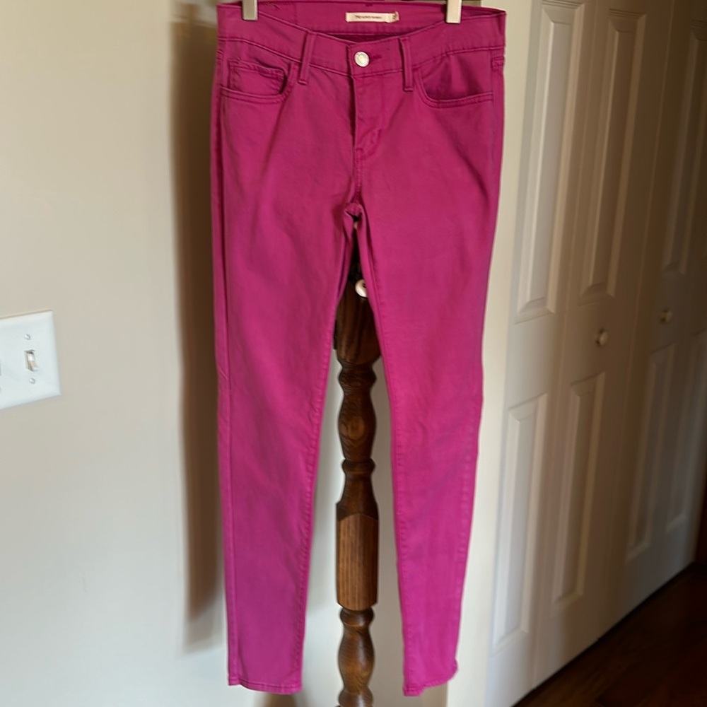 Levi Hot Pink Low Rise Jeans 710